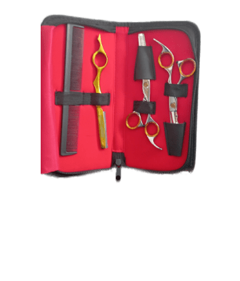 Le kit de ciseaux Hair Réunion est parfait pour des coupes précises et nettes, idéal pour les coiffeurs professionnels et passionnés.
