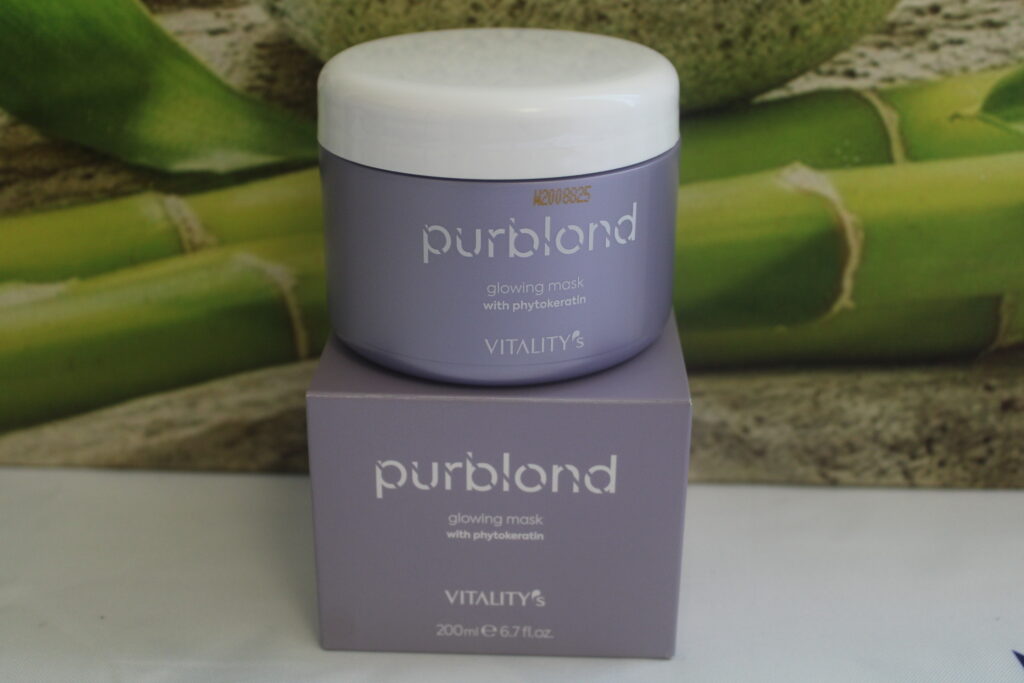 Purblond Masque Éclat à la Phytokératine" de la marque Vitalité.
