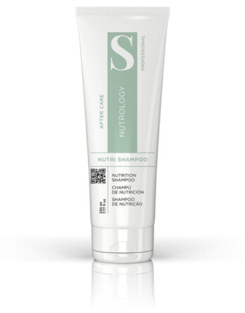 Shampoing Nutrology S Professional 230 ml, soin capillaire nourrissant pour cheveux secs et abîmés.