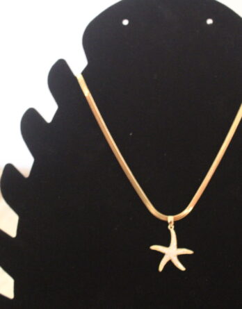 Ce collier pendentif étoile de mer allie élégance naturelle et style rustique. Il convient à toutes les saisons et toutes les occasions.