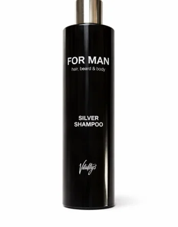 Shampoing cheveux blancs et gris Silver | Vitality’s For Man | Hair Réunion Shampoing déjaunisseur cheveux blancs Vitality’s For Man Silver 240 ml